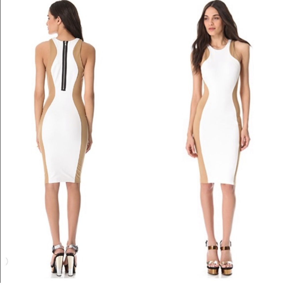 Torn by Ronny Kobo Shiran Illusion Midi Dress